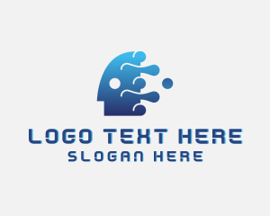 It Expert - Brain AI Technology logo design