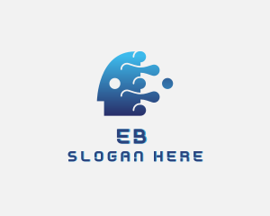 It Expert - Brain AI Technology logo design