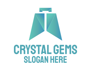 Gradient Crystal Bag logo design