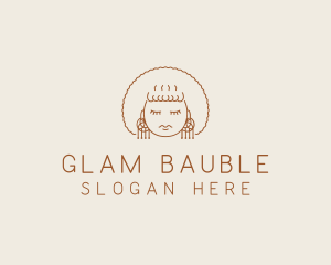 Pretty Baubles Jewelry Woman logo design