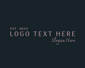Handwritten - Elegant Signature Cosmetic Wordmark logo design