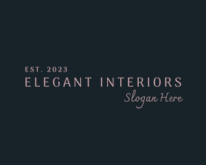 Elegant Signature Cosmetic Wordmark logo design