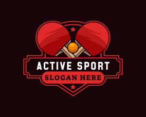 Player - Table Tennis  Sport Team logo design