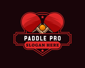 Paddle - Table Tennis  Sport Team logo design