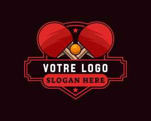 League - Table Tennis  Sport Team logo design