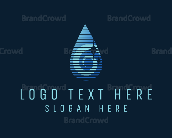 Gradient Water Droplet Logo