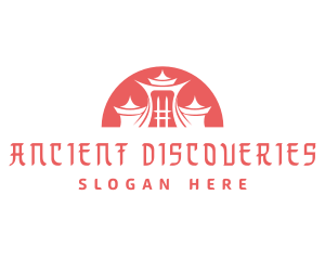 Asian Ancient Architecture logo design