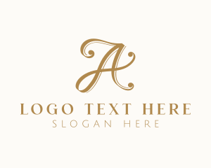 Fragrance - Elegant Boutique Letter A logo design