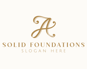 High End - Elegant Boutique Letter A logo design