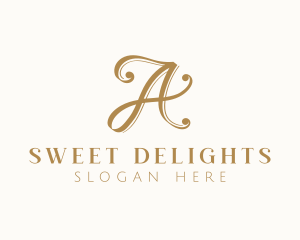 Crafting - Elegant Boutique Letter A logo design