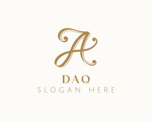 Fragrance - Elegant Boutique Letter A logo design