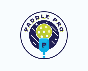 Pickleball League Tournament logo design