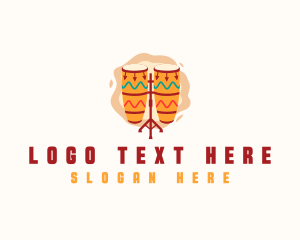 Instrument - African Conga Drum Instrument logo design