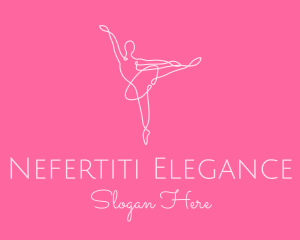 Elegant Ballerina Twirl logo design