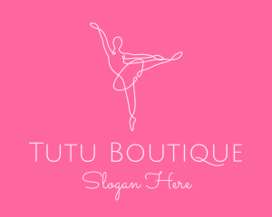 Tutu - Elegant Ballerina Twirl logo design