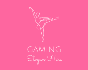 Dance - Elegant Ballerina Twirl logo design
