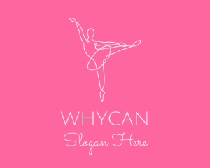 Woman - Elegant Ballerina Twirl logo design