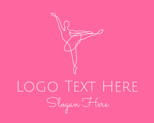 Hoop - Elegant Ballerina Twirl logo design