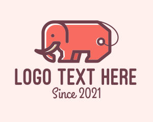 Discount - Elephant Coupon Tag logo design