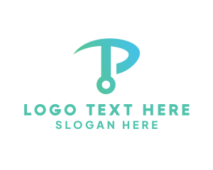 Technology - Circuit Letter P logo design