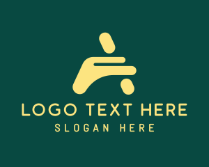Digital Printing - Abstract Digital Letter A logo design