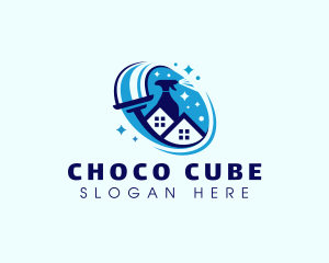 Cleaning - House Cleaning Janitorial logo design