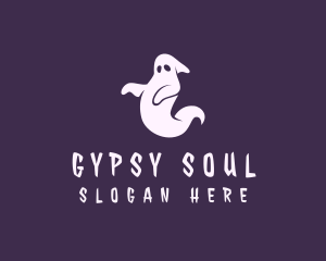 Spooky Ghost Halloween logo design