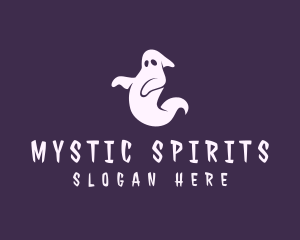 Spooky Ghost Halloween logo design