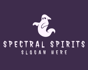 Spooky Ghost Halloween logo design