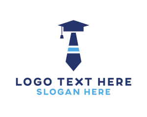 Degree - Business Tie Graduate logo design