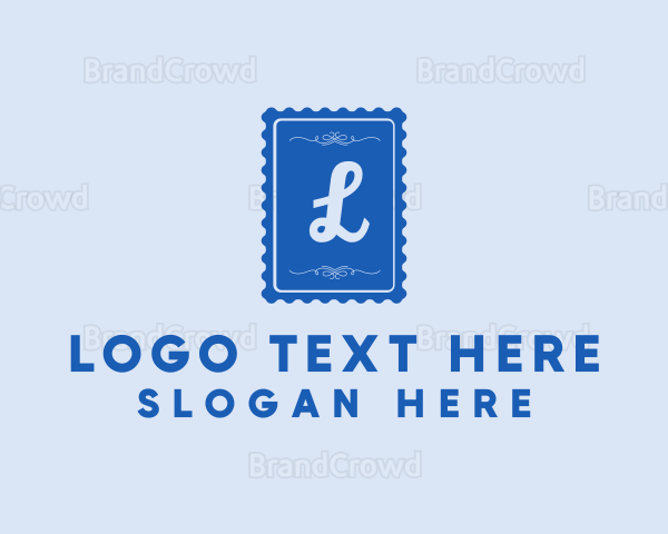 Snail Mail Postage Stamp Logo