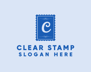 Snail Mail Postage Stamp logo design