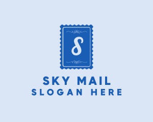 Snail Mail Postage Stamp logo design