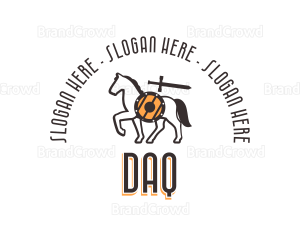 Horseback Riding Knight Logo