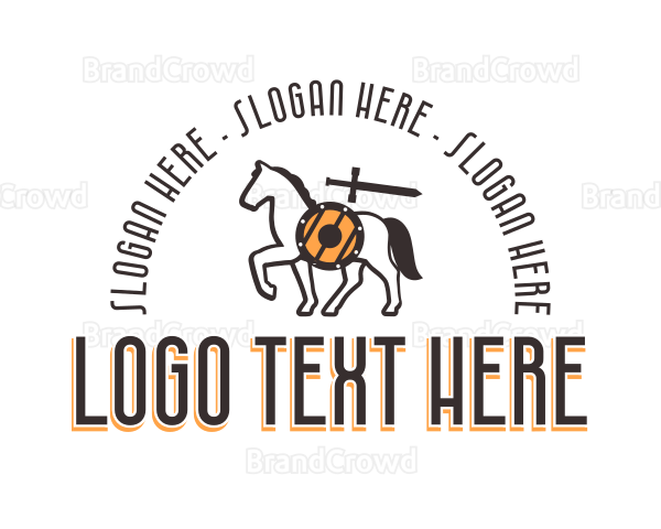 Horseback Riding Knight Logo