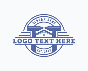 Home Improvement - Handyman Hammer Maintenance logo design