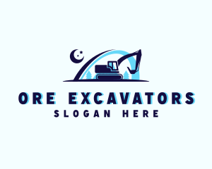 Mining - Mining Contractor Excavator logo design