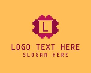 Digital - Pixelated Game Console logo design