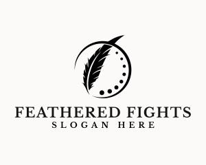 Ink Feather Quill logo design