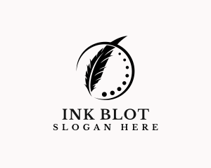 Ink Feather Quill logo design