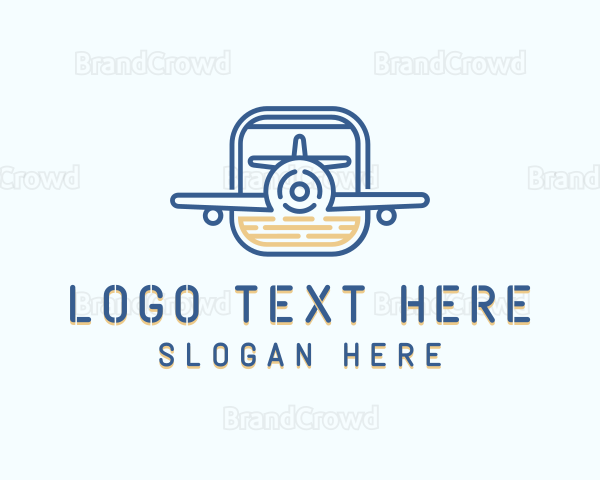 Logistics Airplane Travel Logo