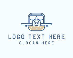 Delivery - Logistics Airplane Travel logo design