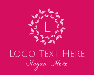 Symbol - Pink Leaves Spa logo design