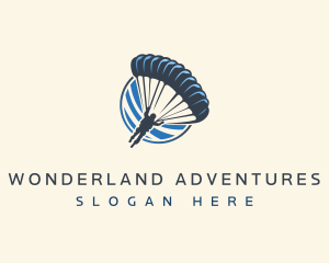 Parachute Skydiving Travel  logo design