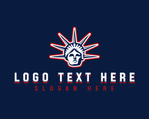 American Statue of Liberty logo design