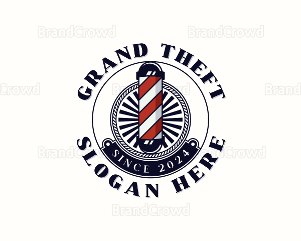 Barber Haircut Barbershop Logo