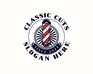 Barber Haircut Barbershop logo design