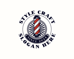 Hairstyling - Barber Haircut Barbershop logo design