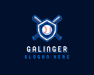 Baseball Bat Crest Logo