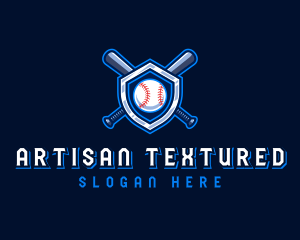 Baseball Bat Crest logo design